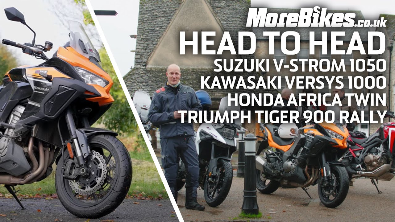 HEAD TO HEAD: Suzuki V-Strom 1050, Kawasaki Versys 1000, Honda Africa Twin & Triumph Tiger 900 Rally