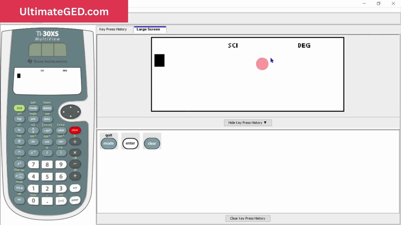 GED Math Calculator Course 2: Is Your GED Calculator in RAD Mode? (Do This Now)