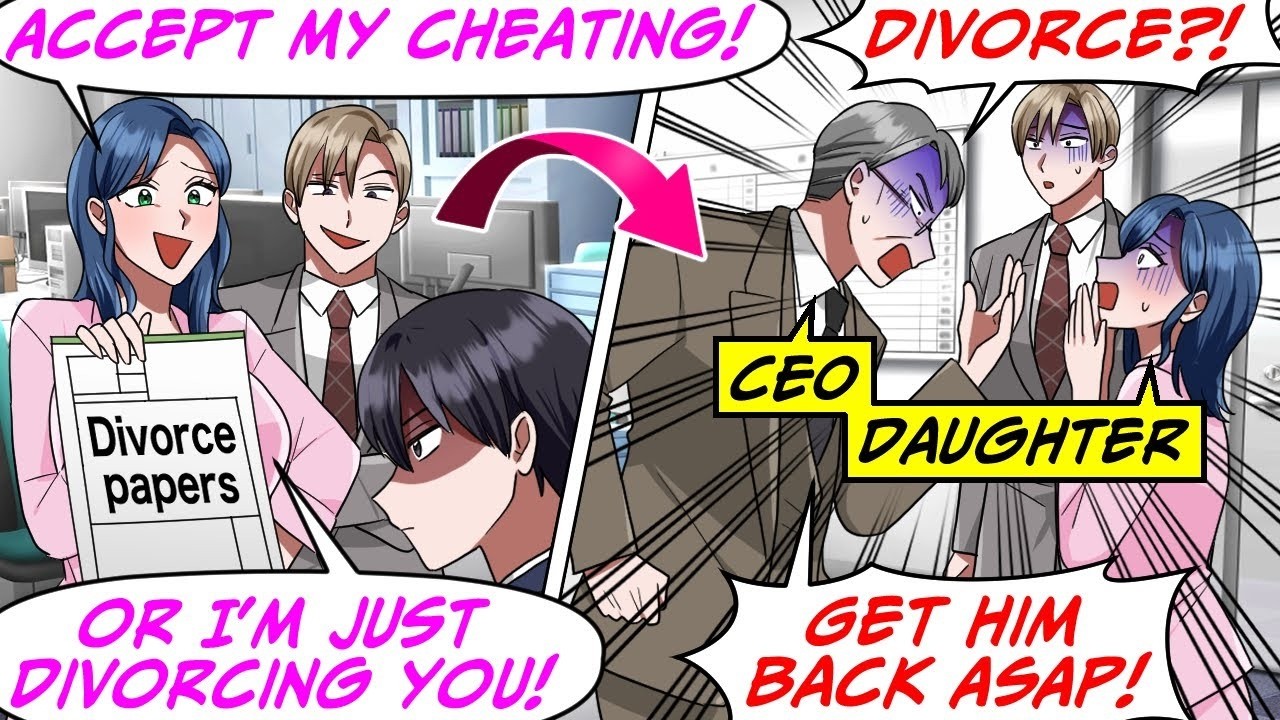 My Wife, the CEO's Daughter, Threatens Me With Divorce While She Cheats on Me…[RomCom Manga Dub]