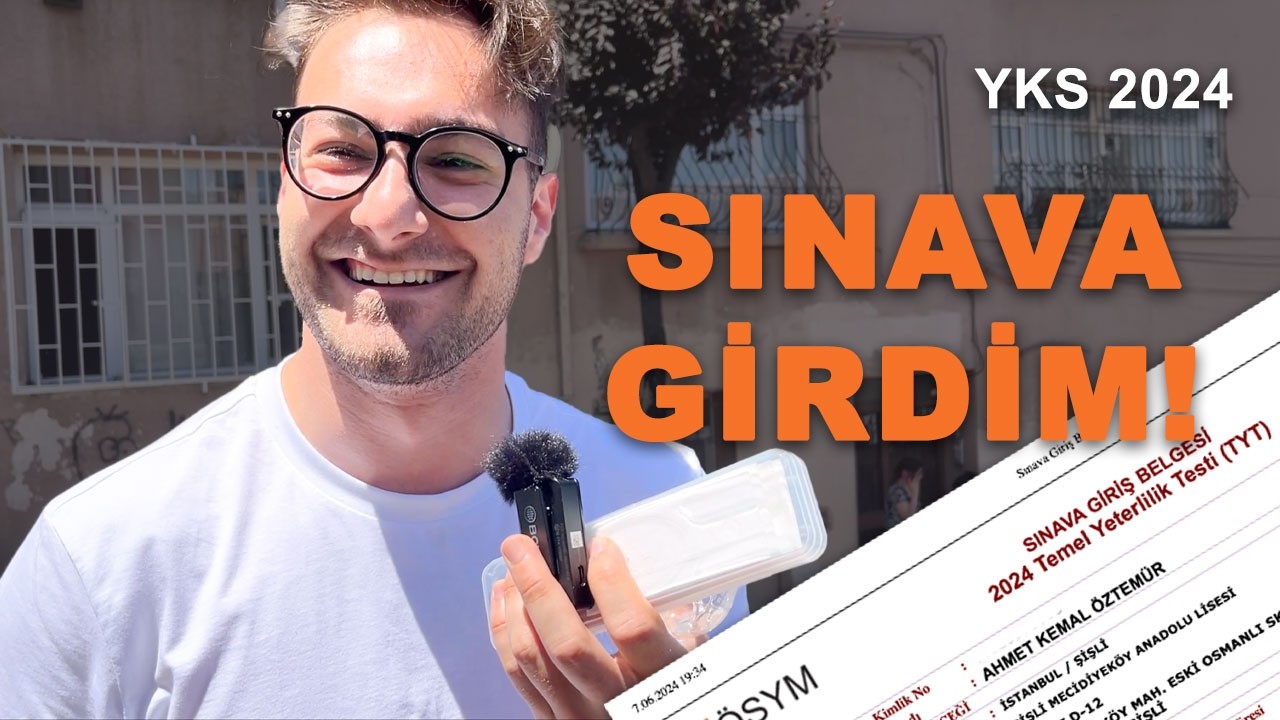 YKS SINAVINA GİRDİM! | YKS 2024 VLOG!