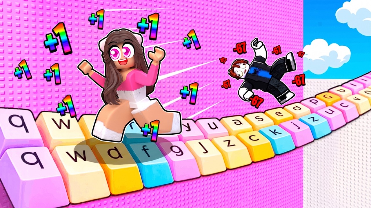 Roblox'ta Her Saniye +1 HIZLANARAK ASMR KLAVYELERİ YENDİM !! +1 Speed Keyboard Escape