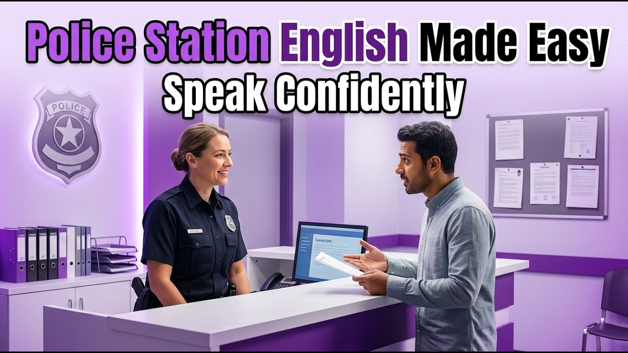 English At The Police Station | Real-Life Conversations 🚓