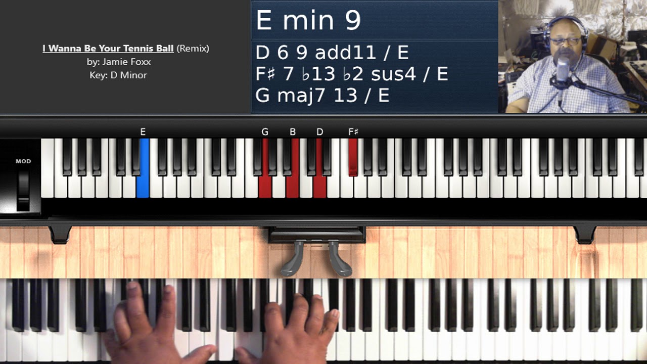 I Wanna Be Your Tennis Ball - Remix (by Jamie Foxx) - Piano Tutorial