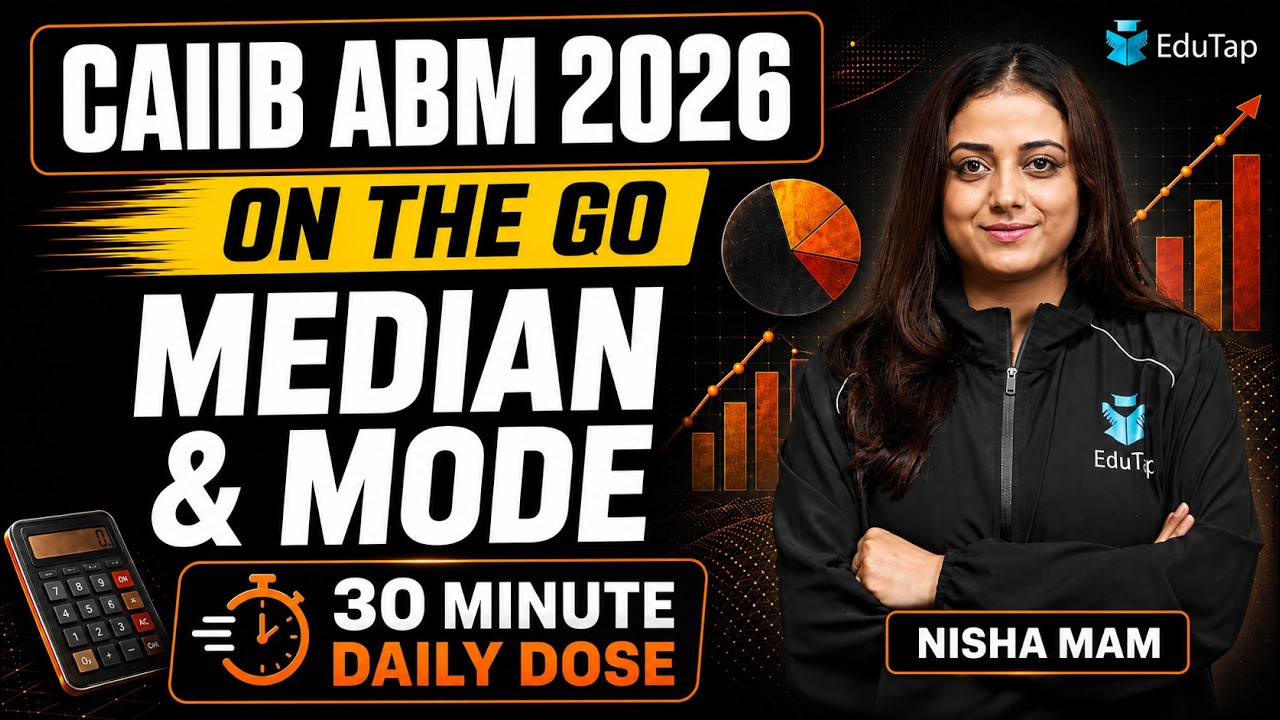 CAIIB ABM Online Free Classes 2026 | Median & Mode | CAIIB December 2026