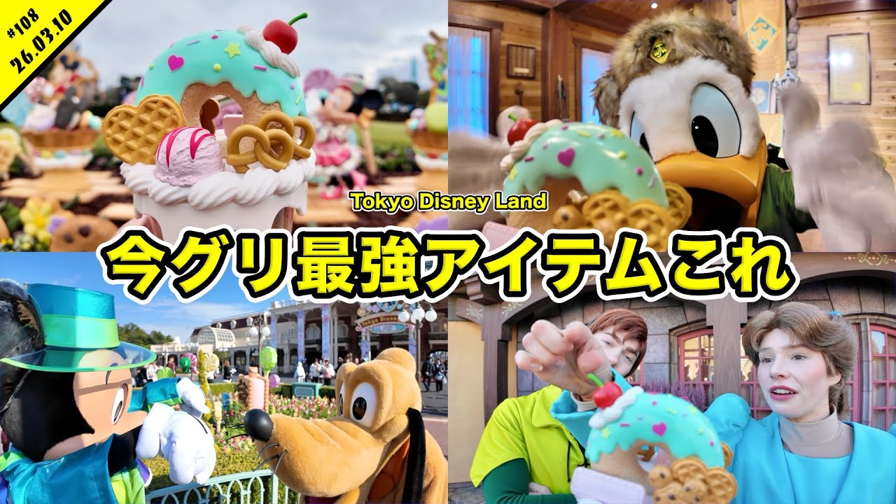 【Vlog】ヴァネパルの新商品とグリーティングの相性が抜群すぎる！１人でディズニーランドのグリ施設やフリグリを満喫！【混雑状況】