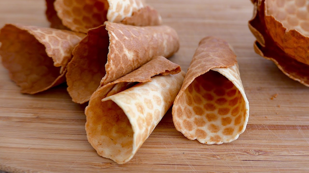 Cornets de Glace Maison en Gaufrette | Facile | wa's Cuisine | アイスコーン