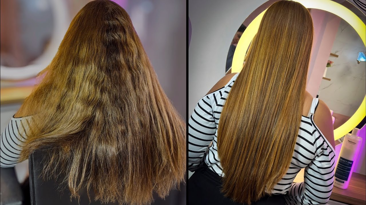 Cabelo muito longo, volumoso, grosso e com coloração e descoloração - LISOOO!