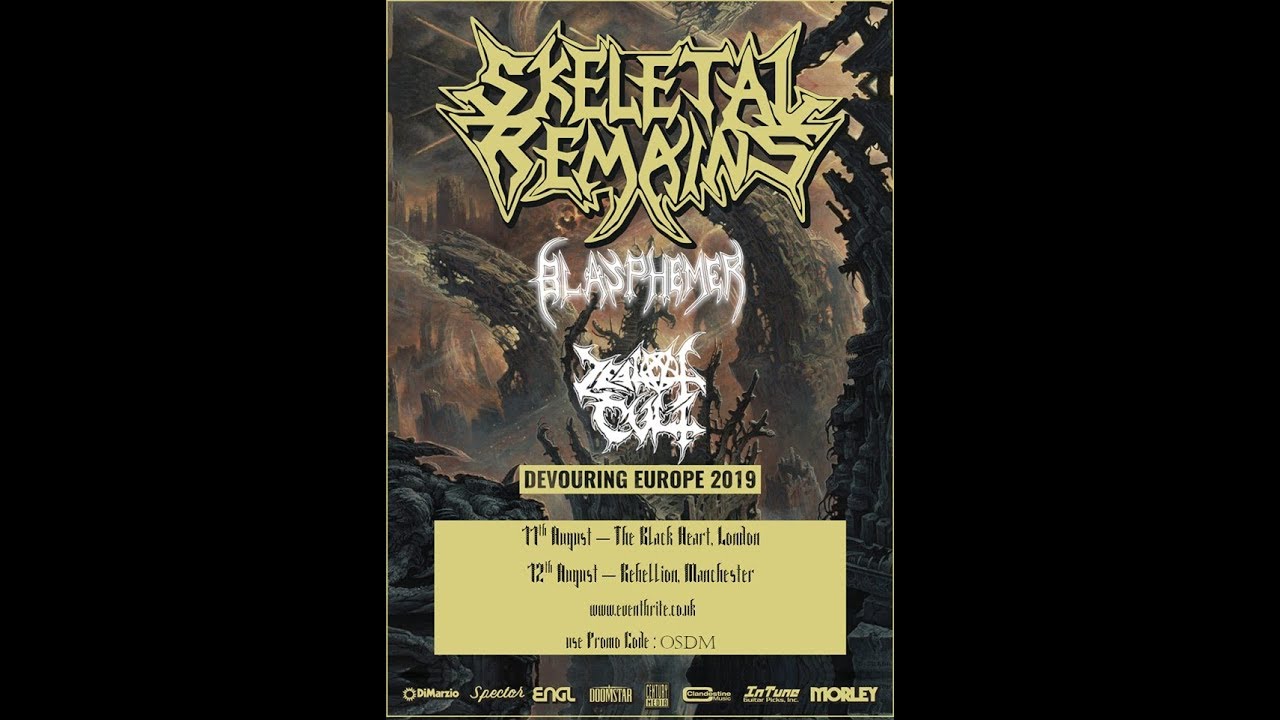SKELETAL REMAINS - RIPPEROLOGY - LIVE MANCHESTER REBELLION 12/8/2019