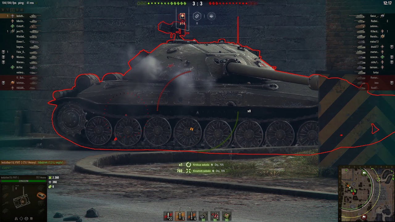 World of Tanks T57 Heavy - 7079 Damage