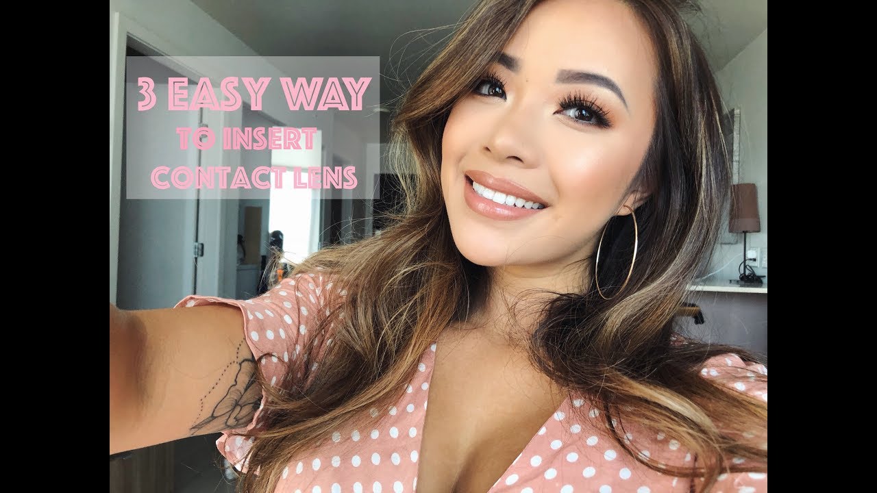 3 EASY WAY TO INSERT CONTACT LENS| HOW TO | NANCI BAGUETTE
