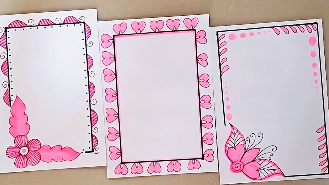 Design border|Project work design|Project border design|Assignment front page design|Border designs