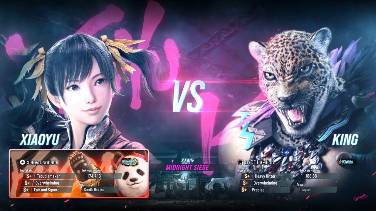 Sodam (Xiaoyu) vs Hakaioh (King) Ranked Match Set (TEKKEN 8)