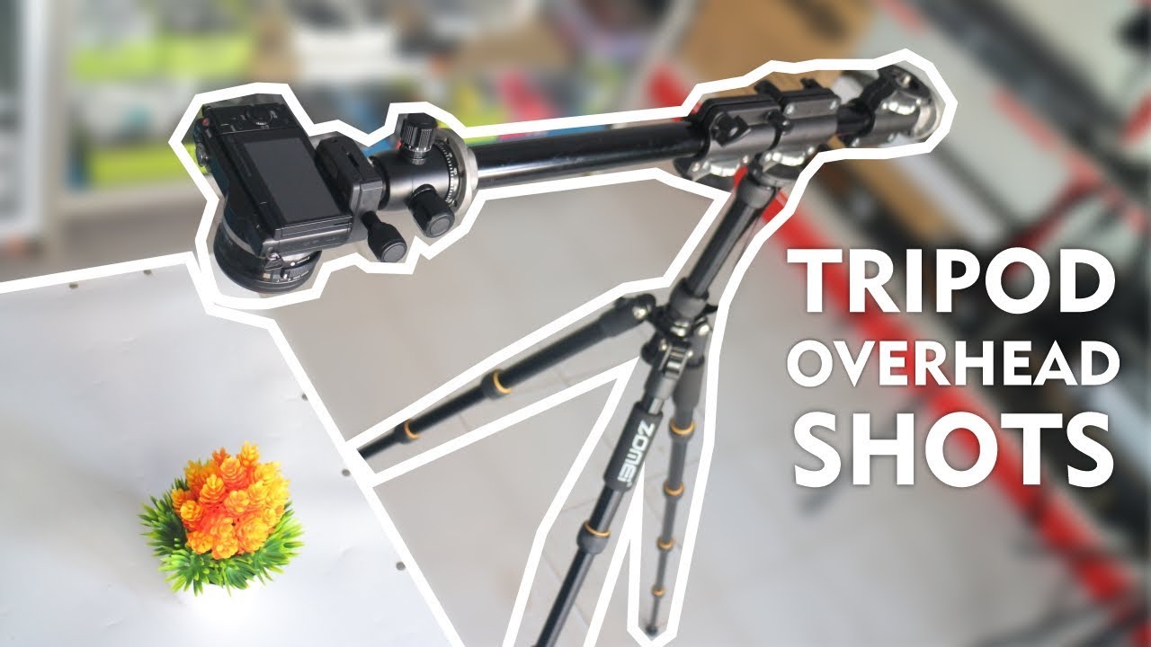 Aksesoris Tripod Ballhead Biar Bisa Overhead Shots (Tripod Unboxing, Flat Lay, Food Photo)