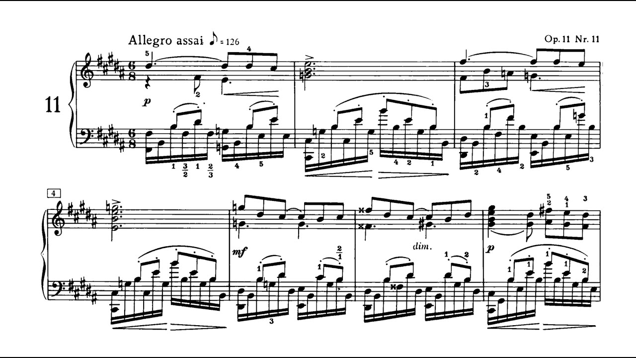 Scriabin - Prelude Op. 11, No. 11 [Maria Lettberg]