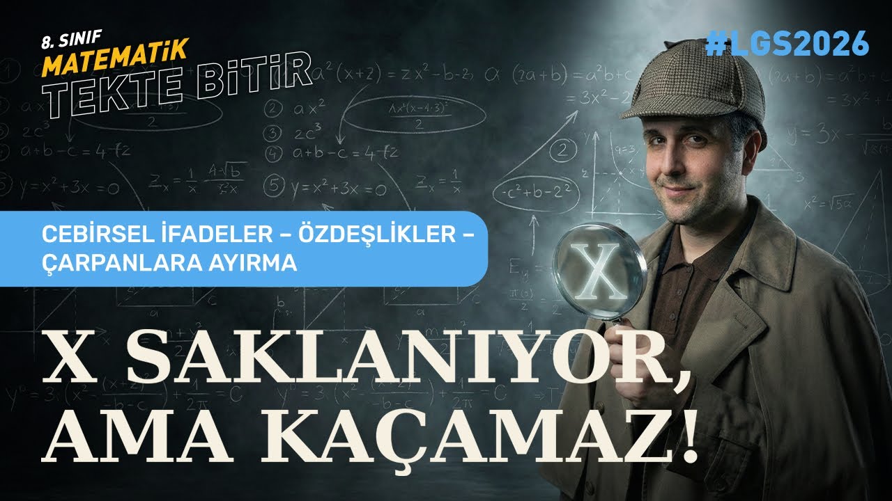 Cebirsel İfadeler – Özdeşlikler – Çarpanlara Ayırma | LGS 2026 – TEKTE BİTİR MATEMATİK