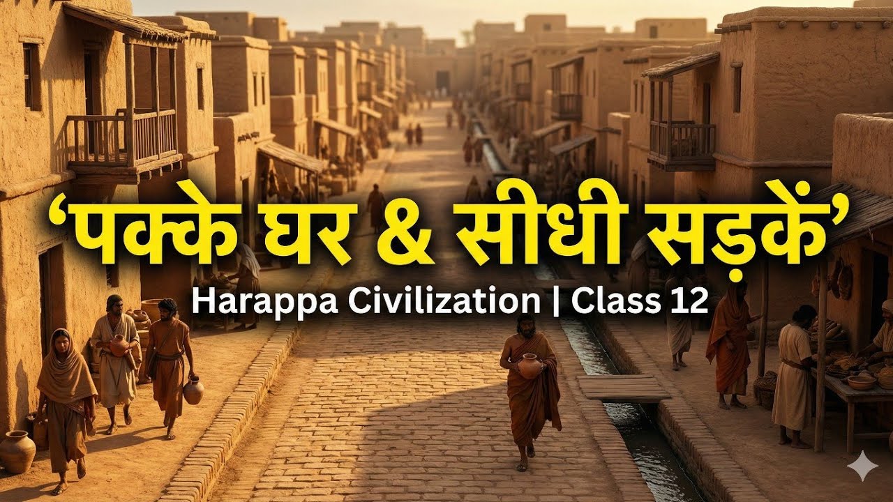 Harappa Civilization: Lower Town | Pakke Ghar aur Seedhi Sadkein | Class 12 History
