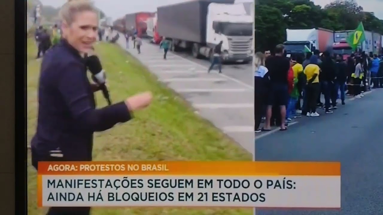 caminhoneiros n&atilde;o aceita o resultado das urnas! paraliza&ccedil;&atilde;o nas principais vias federais no Brasil