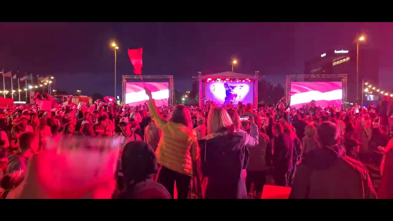 iihf world cup 2023 ice hockey Riga FAN ZONE live- after sweden-latvia party