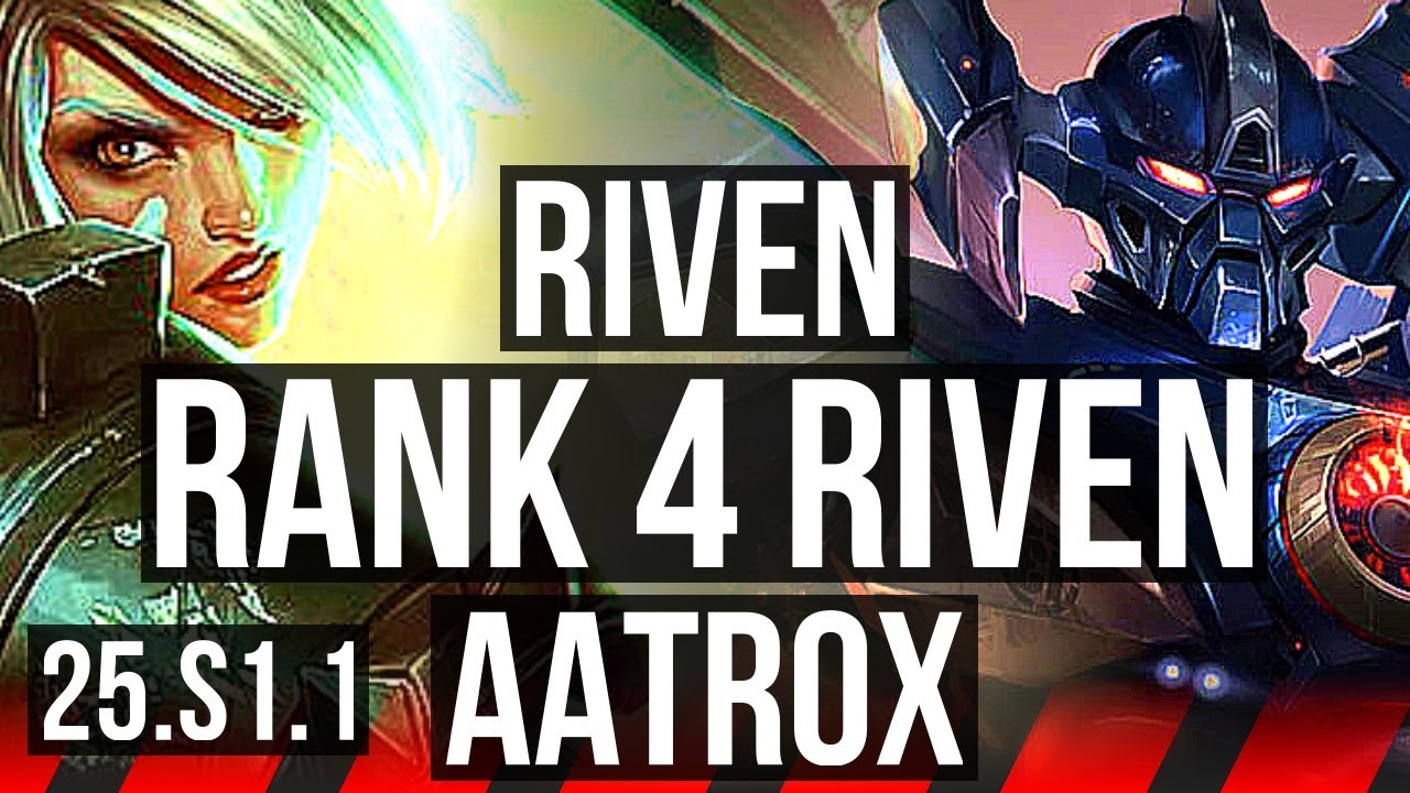 RIVEN vs AATROX (TOP) | Rank 4 Riven, 6/2/4 | NA Challenger | 25.S1.1