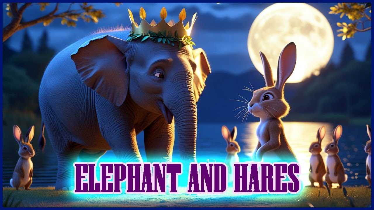 Elephant and Hares &ndash; A Clever Panchatantra Story About Intelligence Over Strength