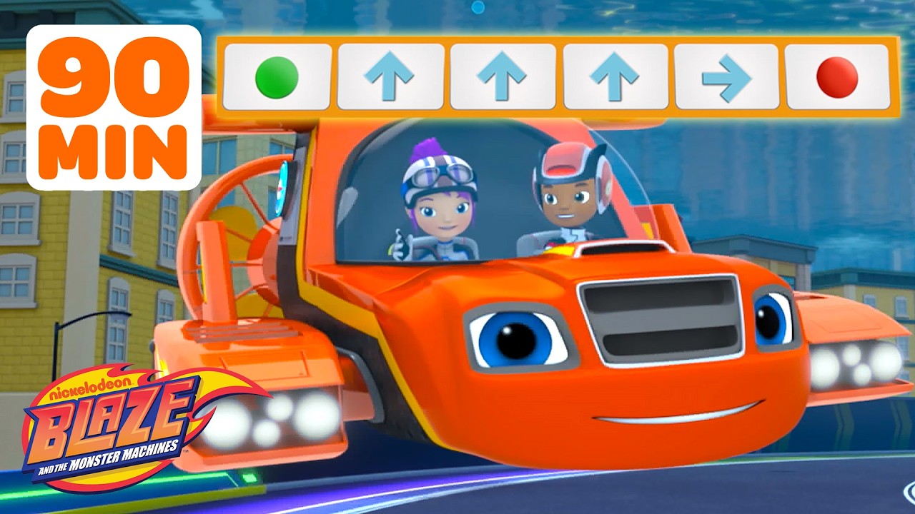 Coding with Superhero Blaze! | 90 Minutes | Blaze and the Monster Machines