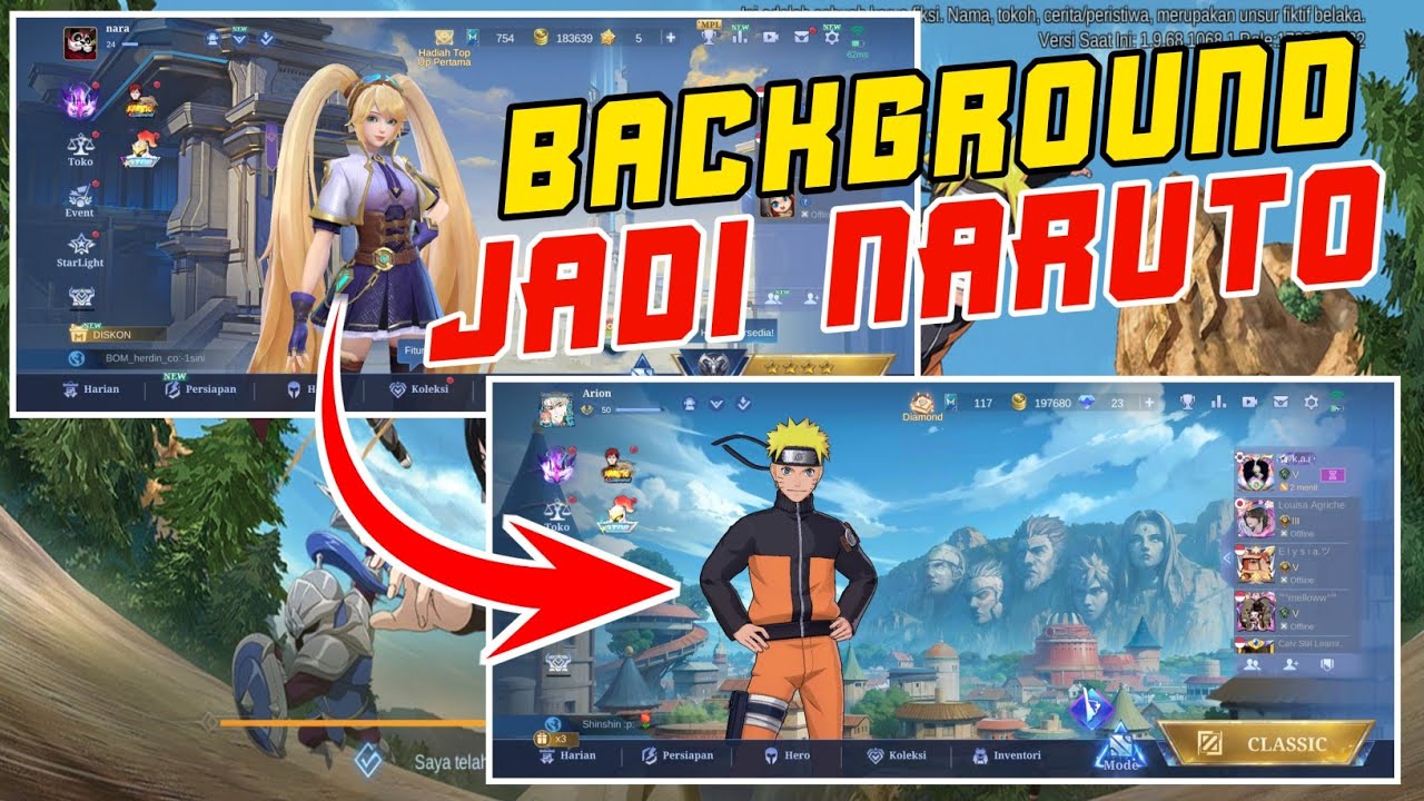 Cara Ubah Tampilan Background Mobile Legends menjadi Naruto 2025