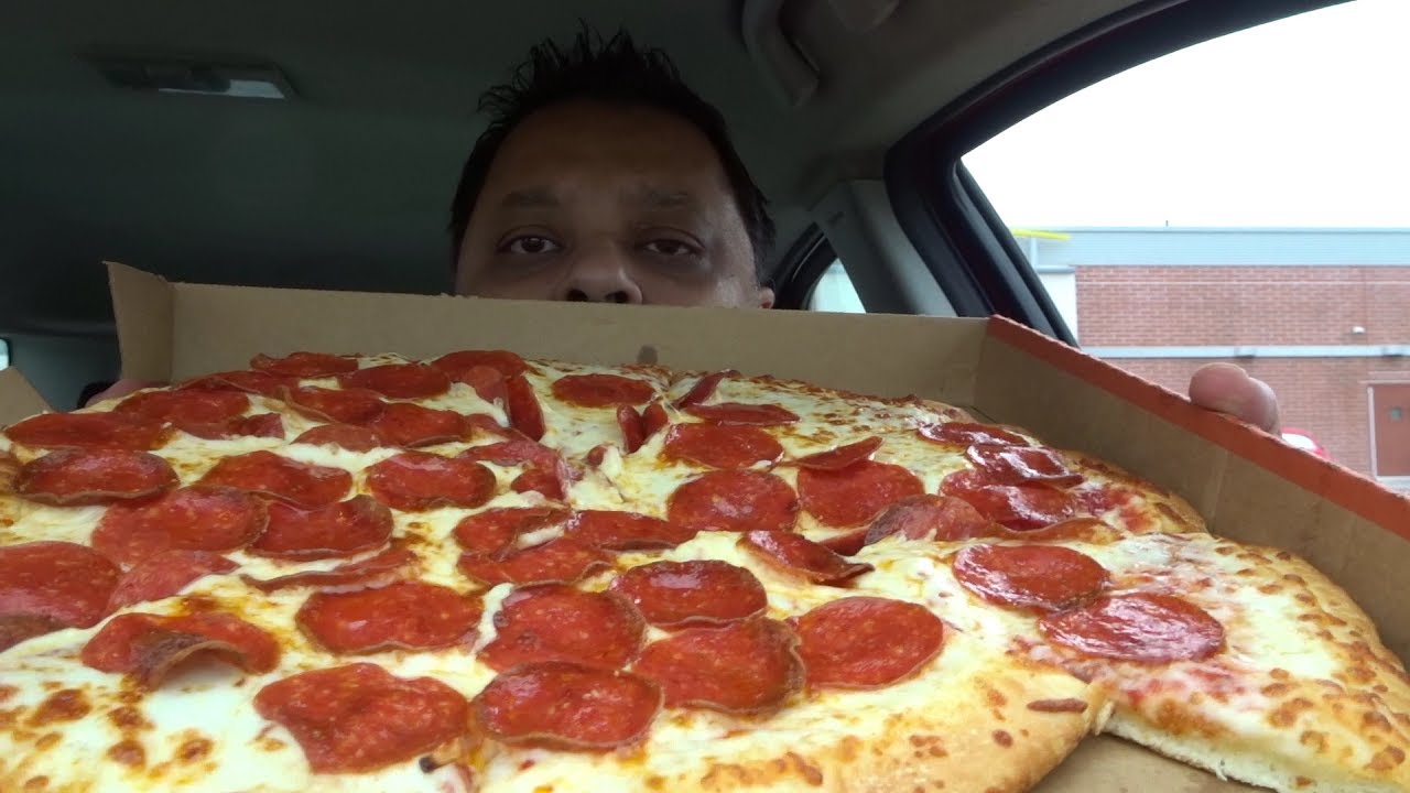 Eating Little Caesars Pizza (Extra Most Bestest)  | Eating Show