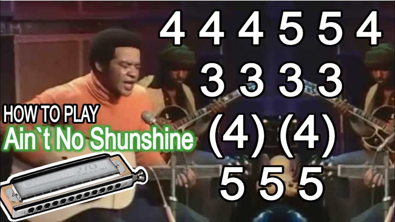 AIN`T NO SUNSHINE HARMONICA ( CHROMATIC ) ARMÓNICA CROMÁTICA,GAITA DE BOCA MUNDHARMONIKA MOUTH ORGAN