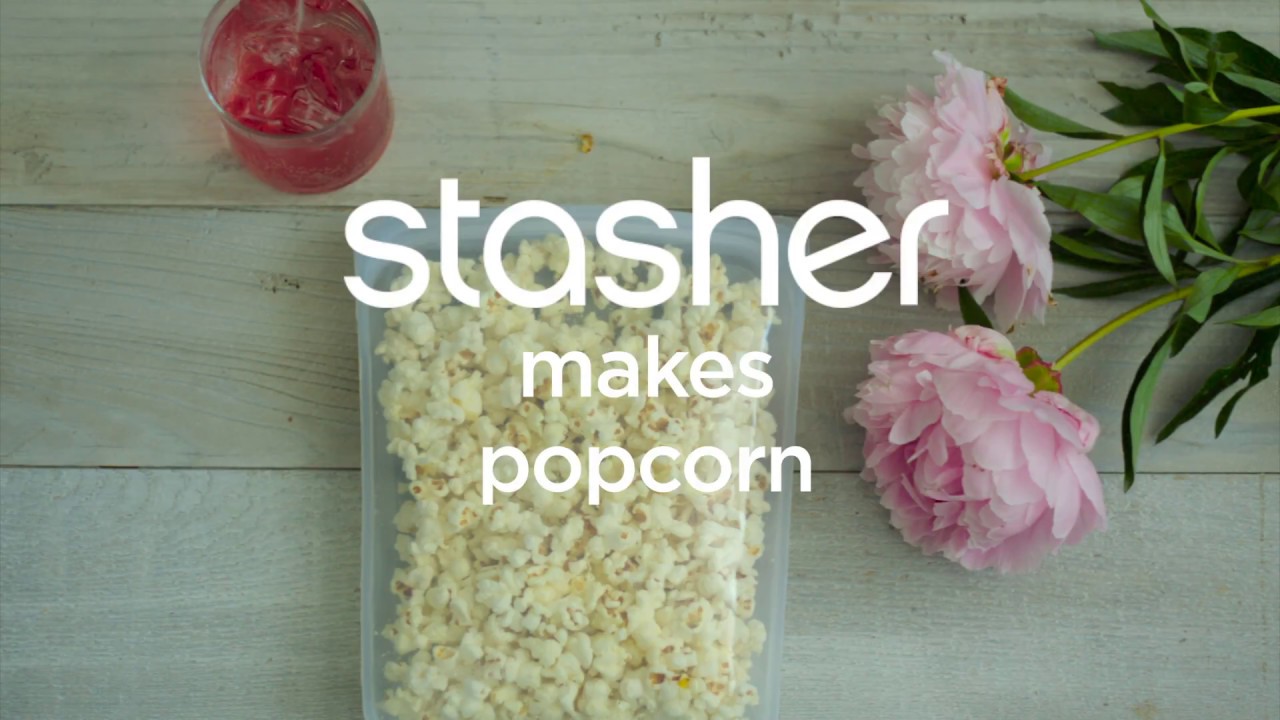 Stasher Makes Popcorn