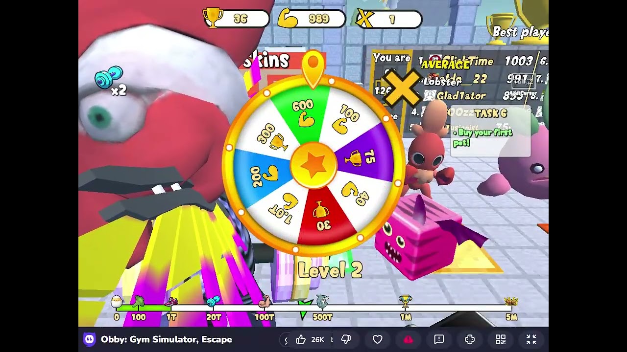 Crazy Games   Obby  Gym Simulator, Escape 🕹️ Play on CrazyGames 2025 12 06 22 11 07