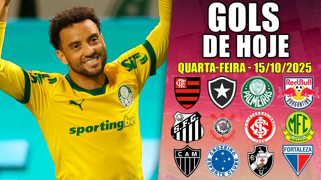 ⚽ TODOS OS GOLS DESTA QUARTA-FEIRA 15/10/2025 - GOLS DE HOJE, BRASILEIR&Atilde;O S&Eacute;RIE A E COPA SC