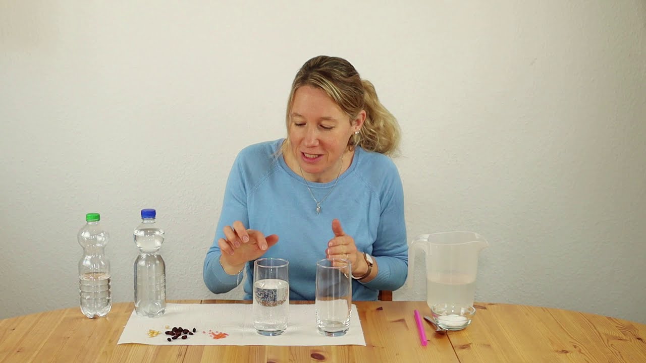 Forsche mit uns! Blubberwasser CO2 - Rosinen mit Schwimmflügeln