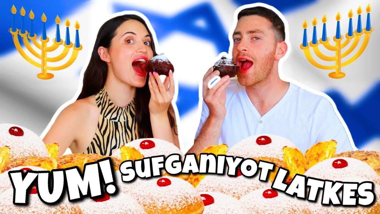 Making ISRAELI SUFGANIYOT (סופגניות) and LATKES (לביבות) for HANUKKAH!
