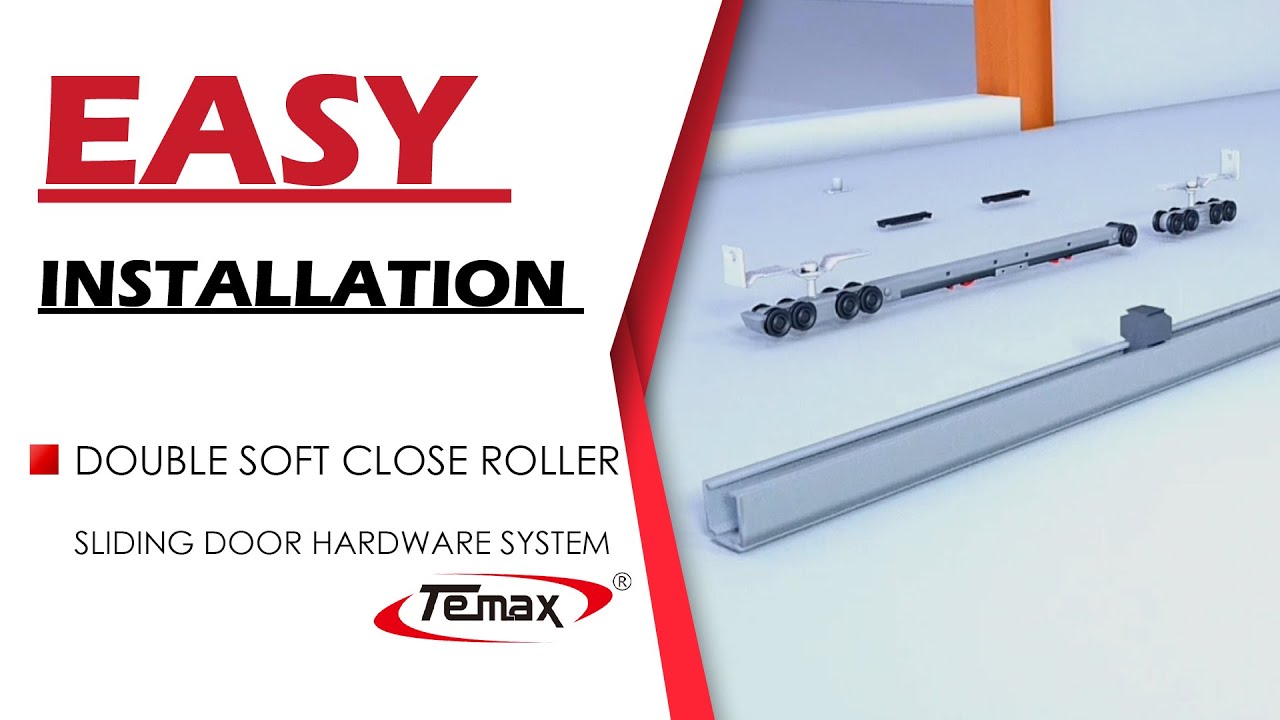hanging sliding door wheels rolldr Double soft close system hardware