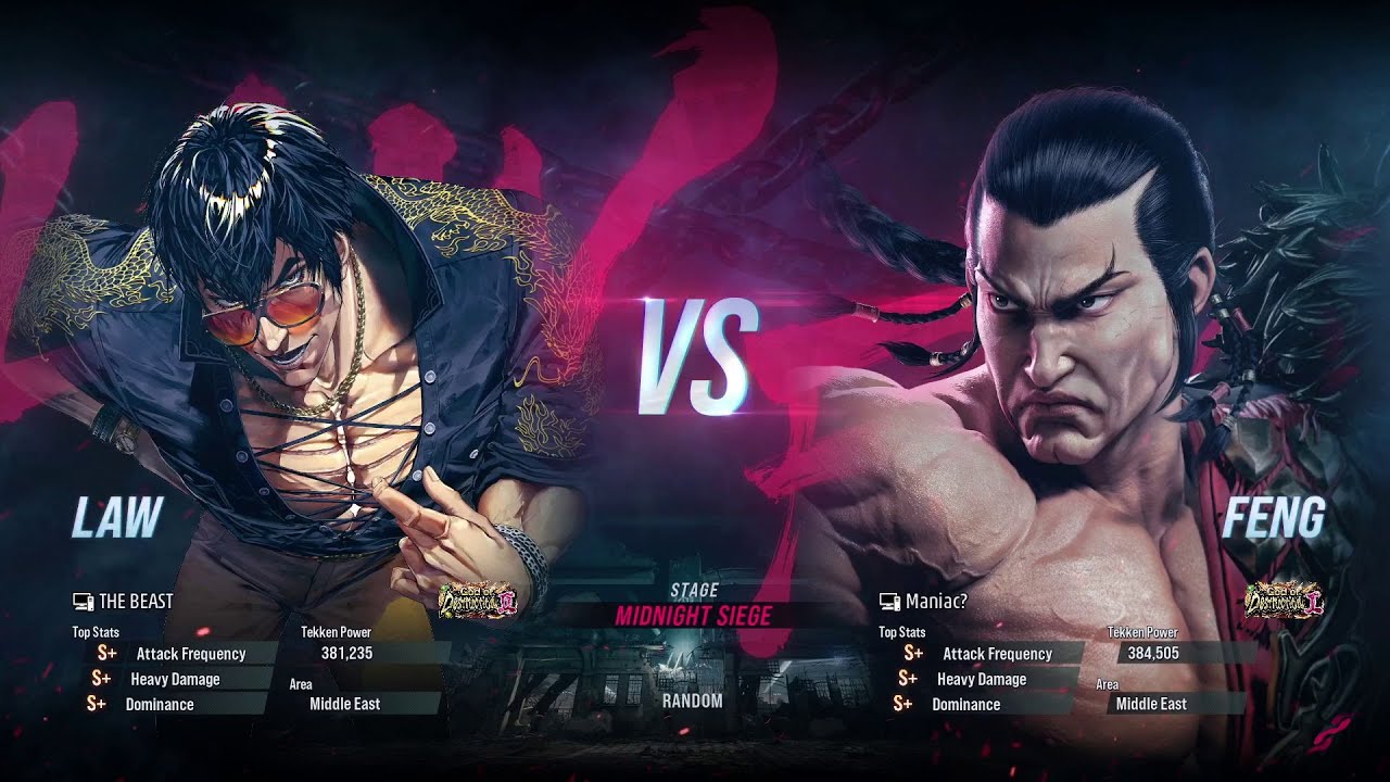 BSK (Law) VS Maniac? (Feng) Tekken 8 Ranked