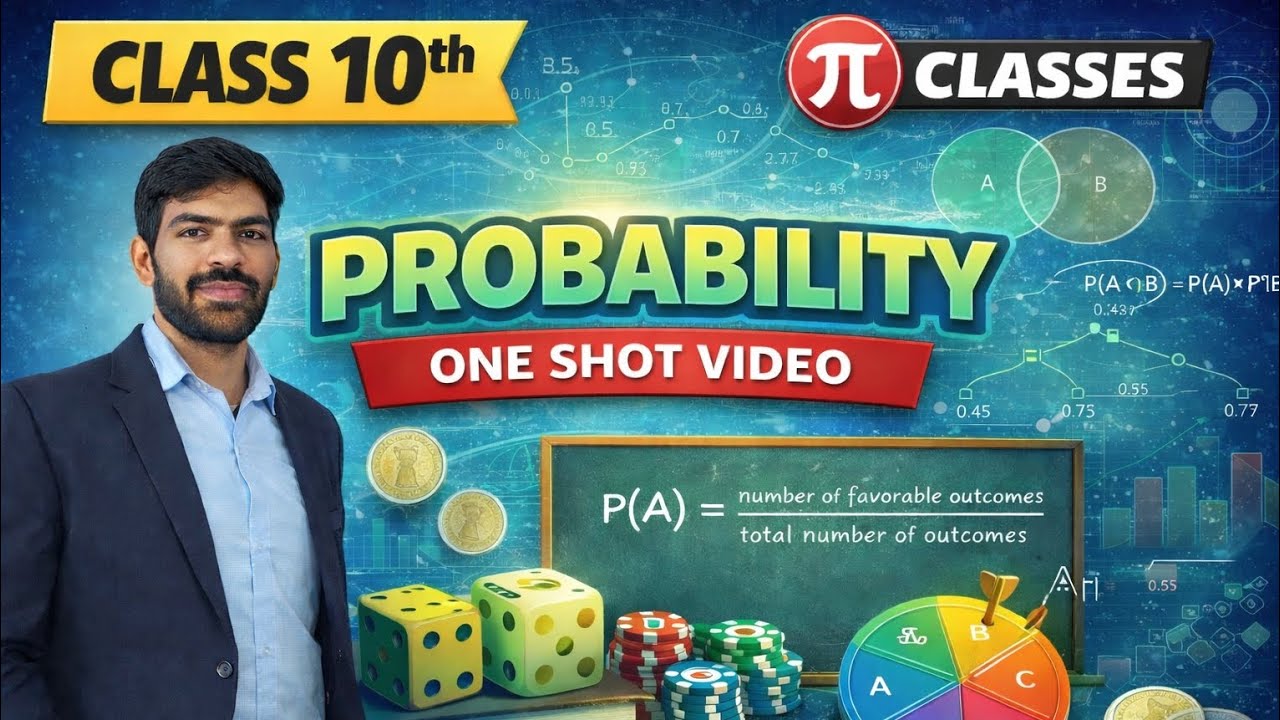 Class 10 Maths – Probability | Complete Chapter in One Shot | Manish Goswami