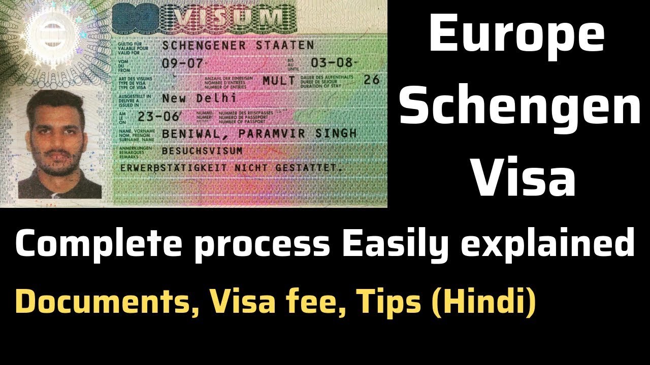 Europe SCHENGEN VISA Process | How to Apply | Documents | Step by step guide | Hindi
