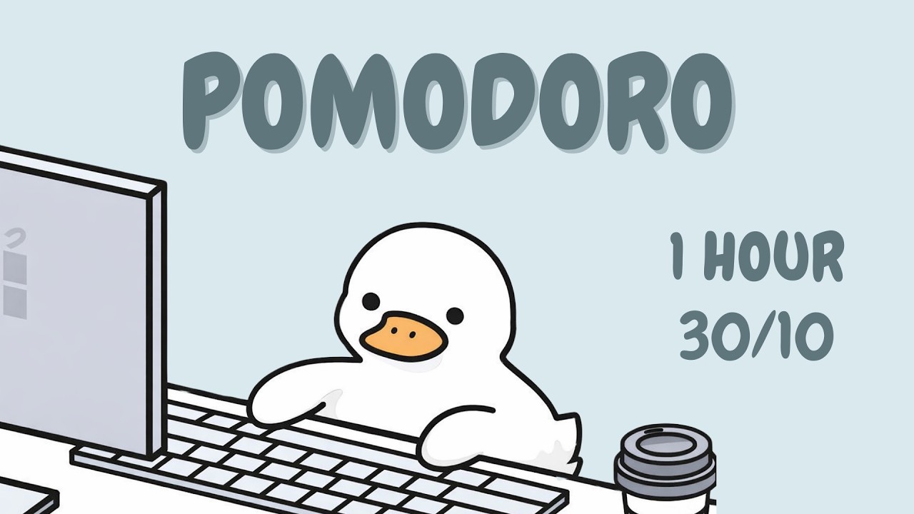 1 Hour Pomodoro 30/10 | Cozy Jazz Study Session