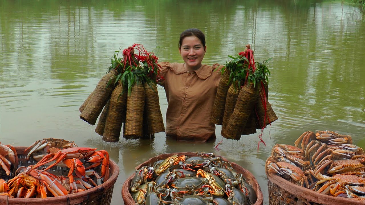 How to Trap Crabs in the Field &ndash; Harvesting Crabs & go to Market Sell &ndash; Spring Crop Care