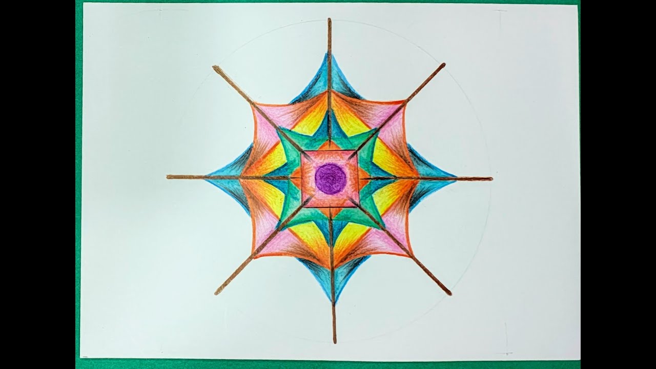 Seguimos pintamos el mandala