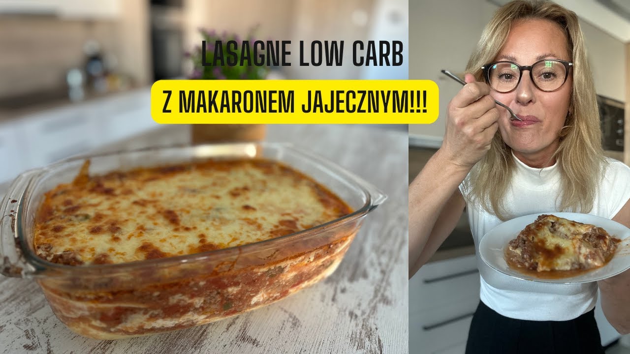 Lasagne LOW CARB z makaronem wysokobiałkowym! / prosty przepis LOW CARB, KETO😋