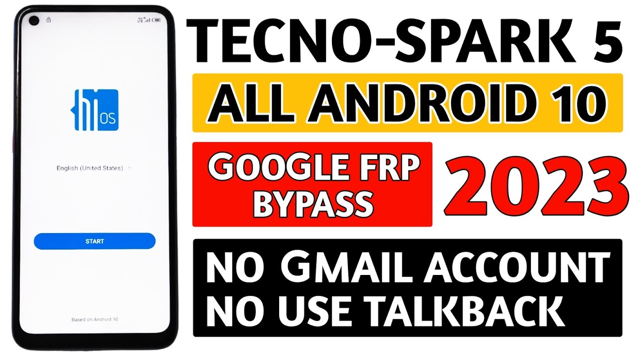 Tecno spark 5 Google frp bypass (2023 WITHOUT PC) NO GMAIL | NO TALKBACK.