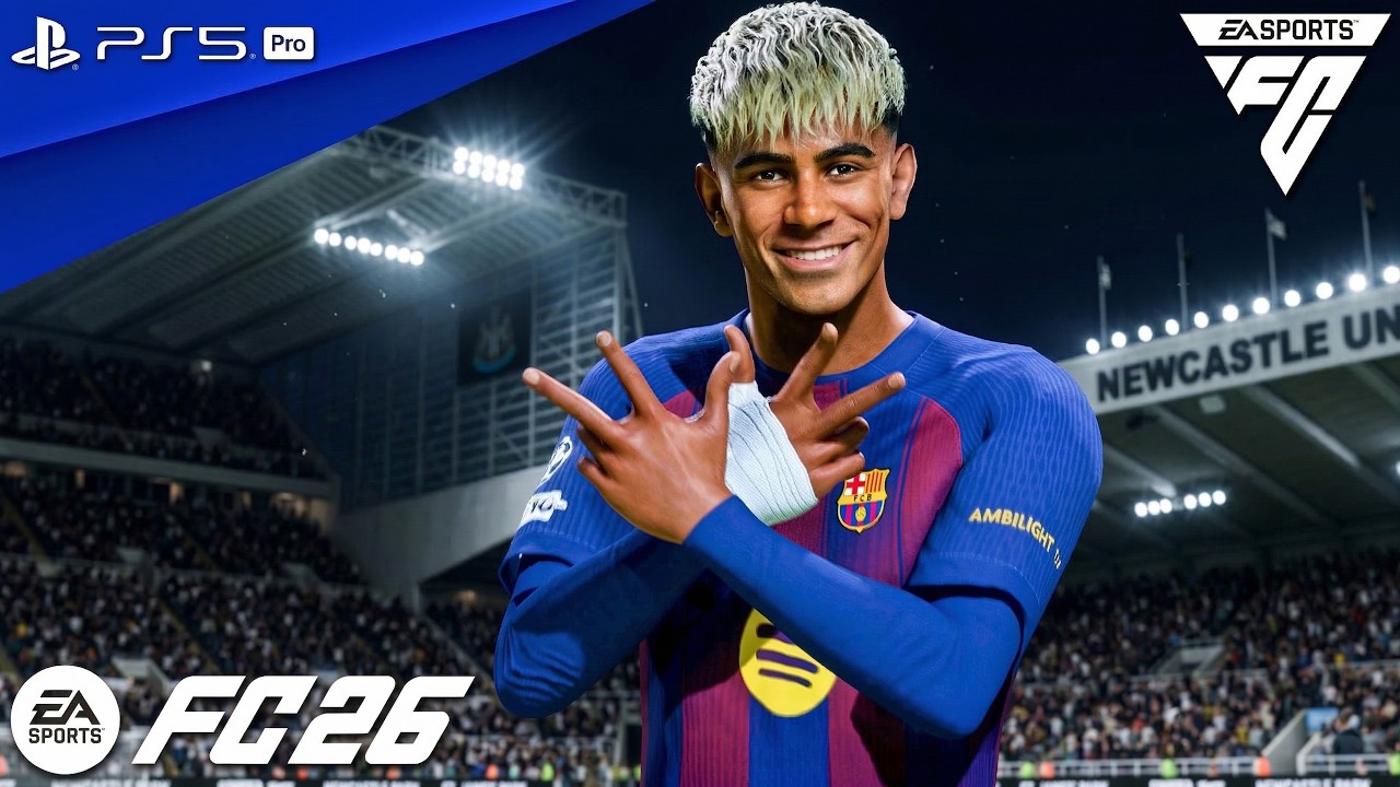 FC 26 - Newcastle vs. Barcelona - UEFA Champions League 25/26 RO16 1st Leg Match | PS5 Pro [4K60]