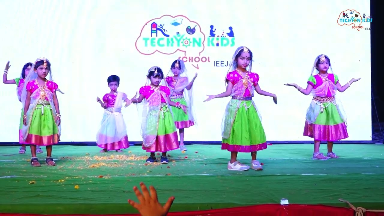 Gopikamma Song By Girls | Annual Day Celebration 2024 | Techyon Kids School