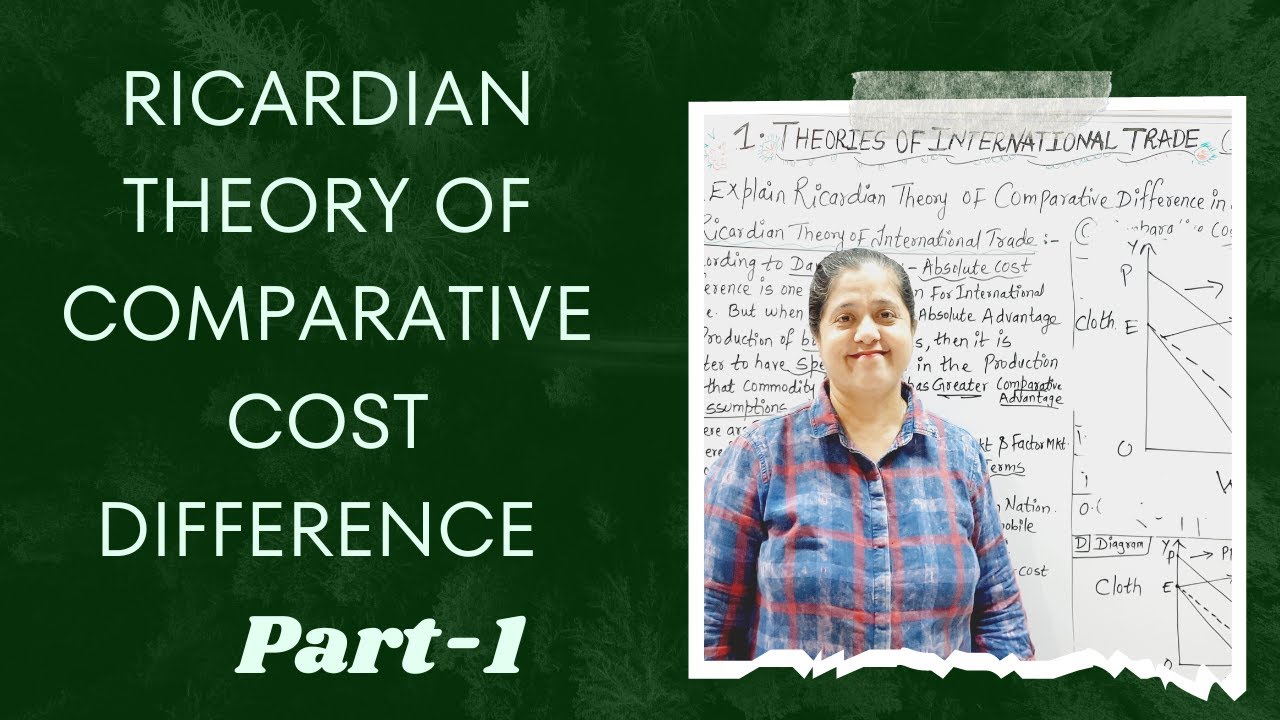 Ricardian Theory Of Comparative Cost Difference | Theories Of International Trade (Part - 1)