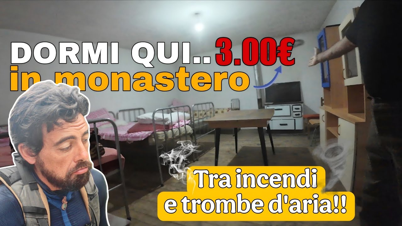 Solo 3 euro??  PER UNA NOTTE IN MONASTERO!! 🥹 (Europa a piedi) 