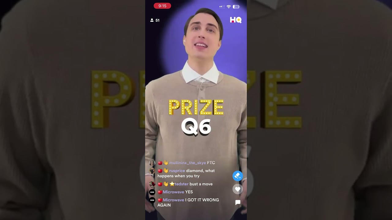 HQTV Music Trivia. No Winners😢 ($10 + 100K pts) January27, 2026 9pm ET