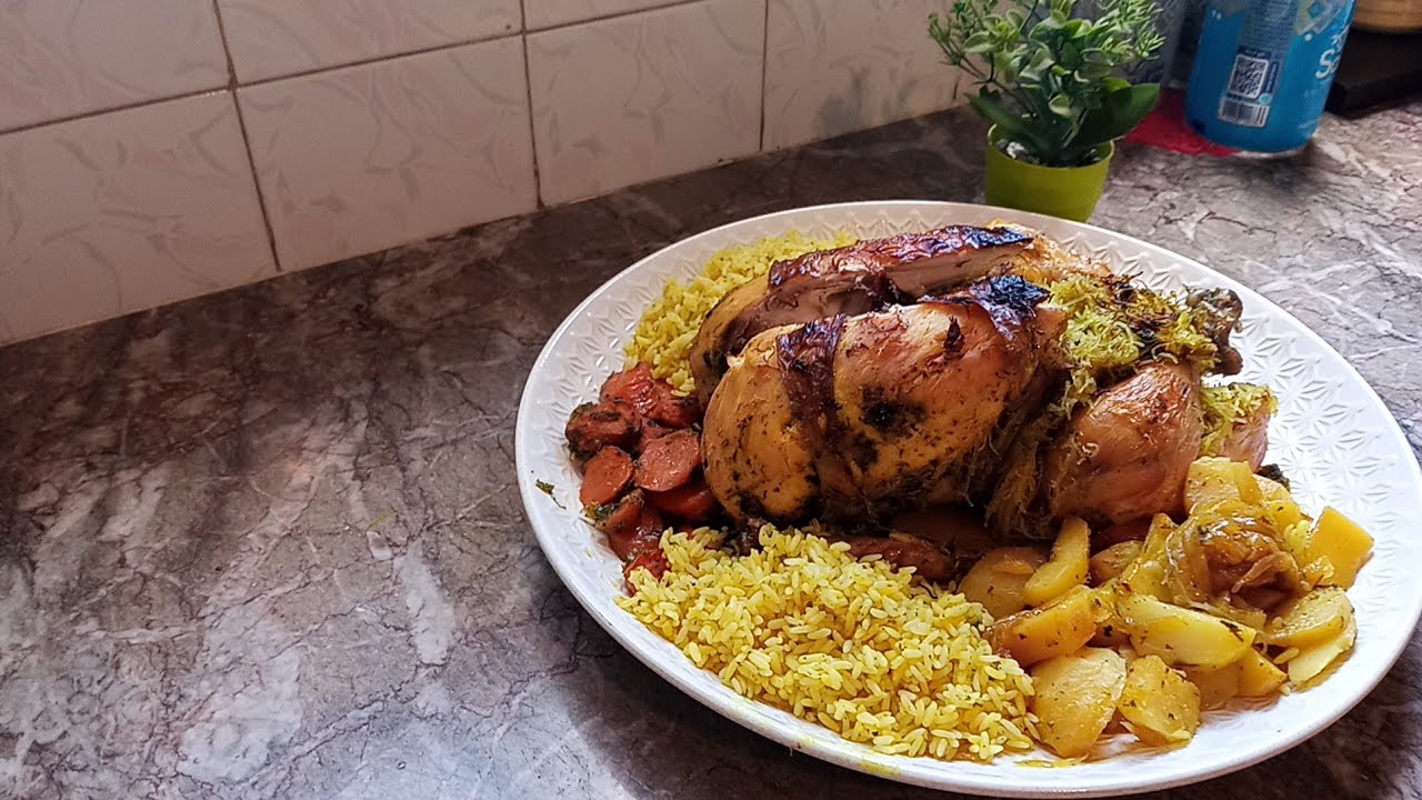 تجاج محمر ف لفران ب خضر و روز كتجي رائعة ❤️😋