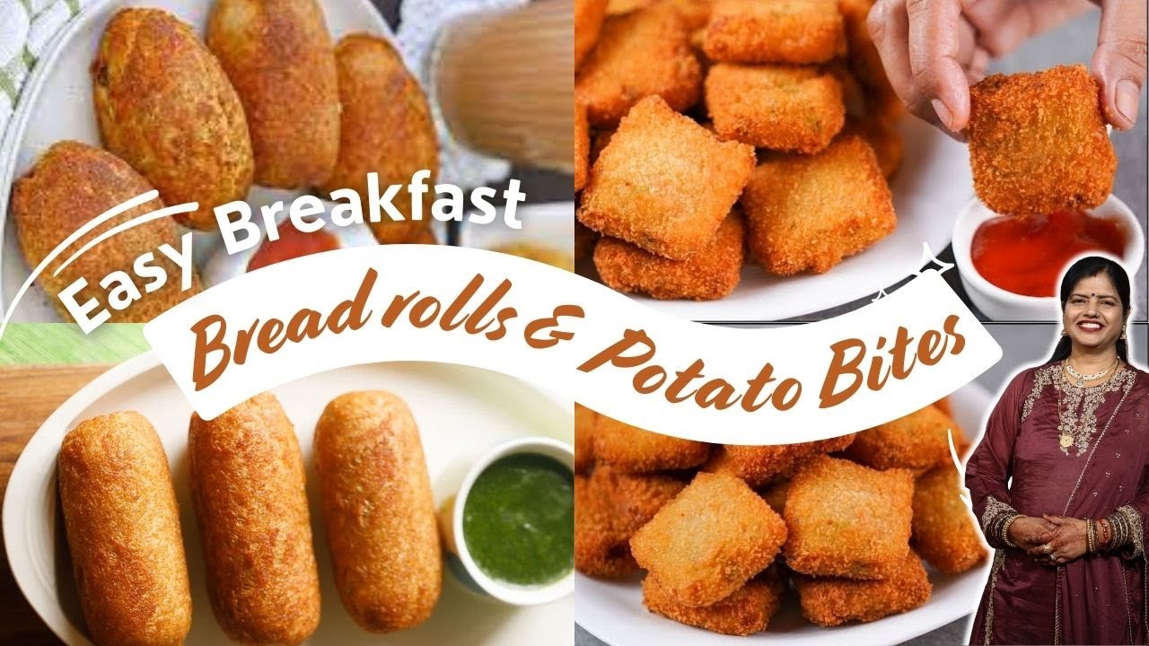 Bread Roll Recipe | Potato Bites | Super Easy Breakfast Idea | Crunchy & Delicious! | Zaika by Seema