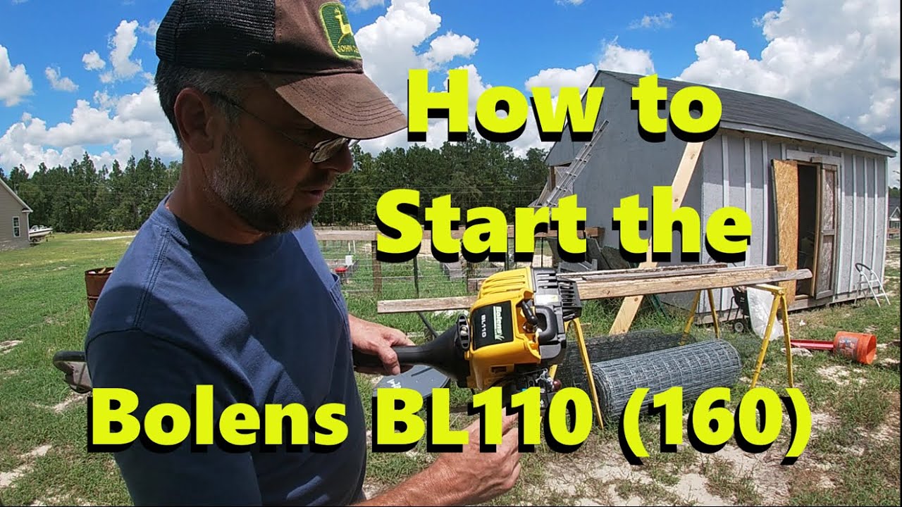 Starting the Bolens BL110 (BL160) Trimmer / Weed Eater